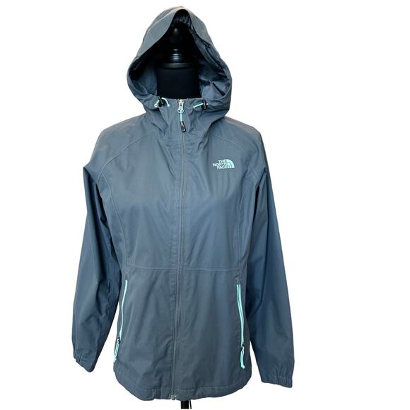 New ~ THE NORTH FACE ~ Women's Gray Long Sleeve Full-Zip Rain Jacket Size Small - Picture 1 of 8